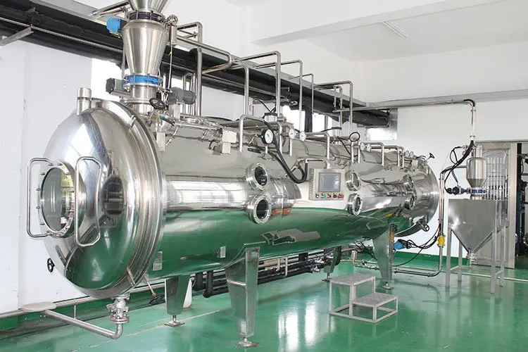 Professional Continuous Vacuum Dryer Coffee Powder instant tea New Automatic Industrial Belt Dryer