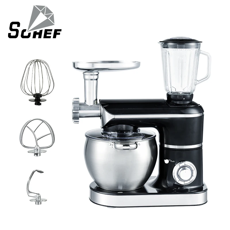 Industrial meat grinder machine stainless steel stand mixer meat grinder multifunction food mixer