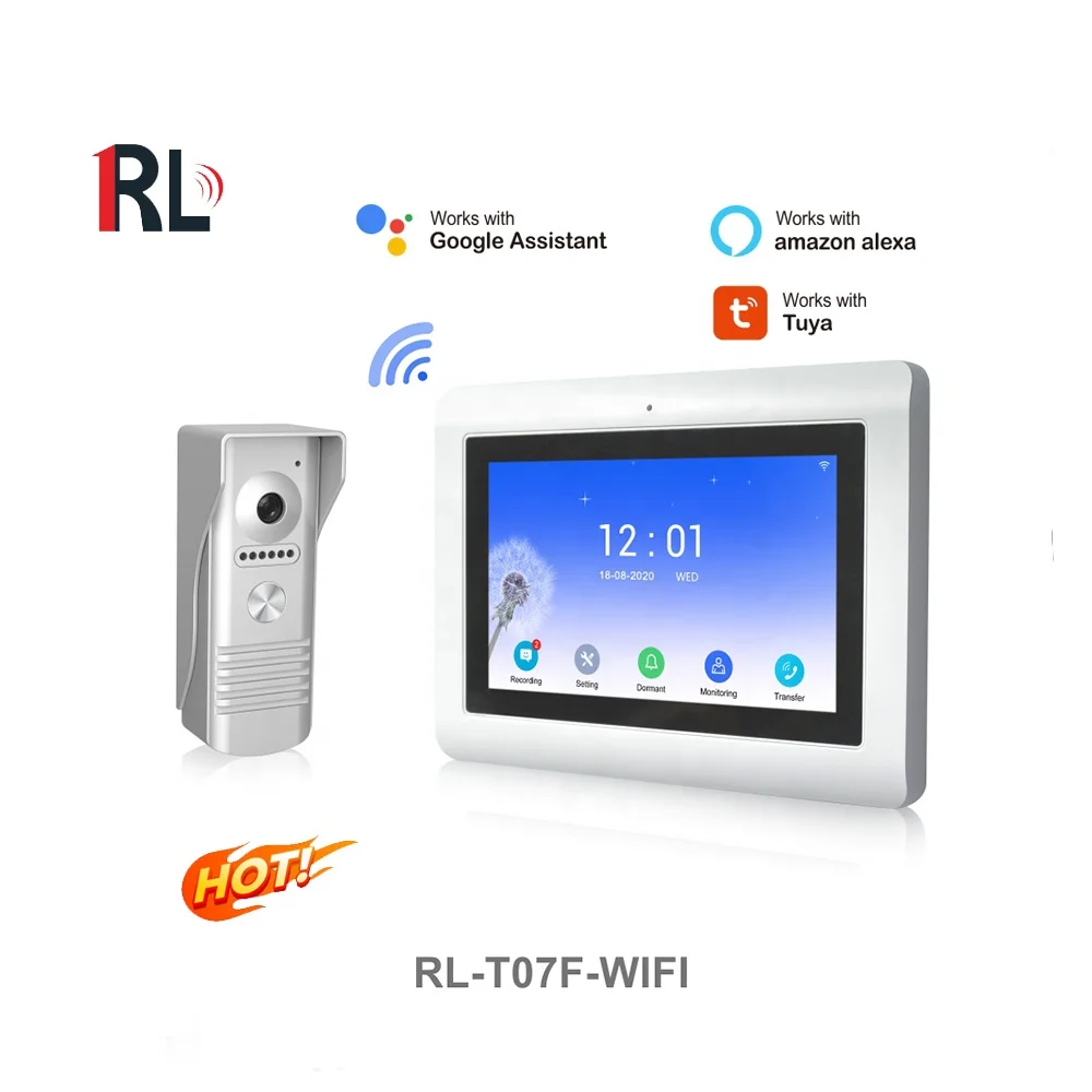 1080p video doorbell system apartment wireless video intercom 2 wire wifi ip video door phone intercom with poe
