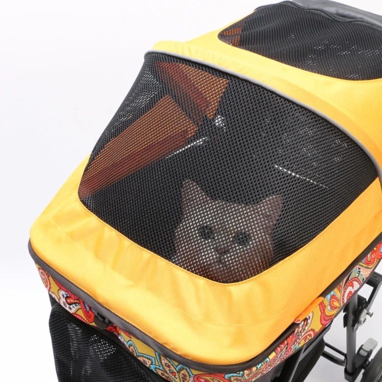 
Wholesale Travel Outdoor Folding Pet Stroller With Aluminum Alloy Frame 