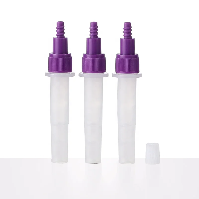 3ml Disposable VTM Sampling Tubes DNA RND Plastic Test Tubes with Screw Lid and Screw Top Or Flat Bottom for science