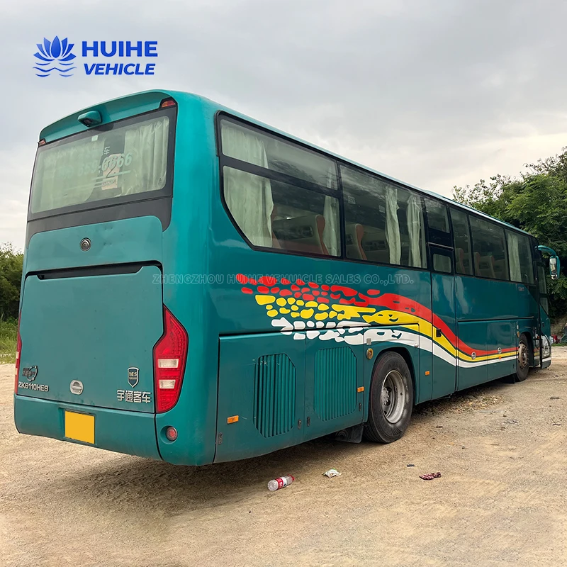 Used 60-Seat Coach Bus for Travel Diesel Euro 3  with Toilet Public Passenger Bus for Sale