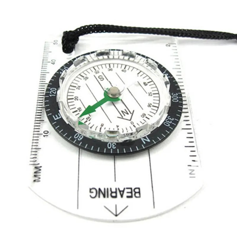 High precision drawing, survival in the wilderness, waterproof north arrow, multi-function map ranging scale compass
