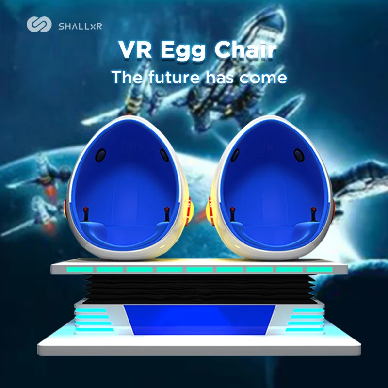 9d Vr Shark 2 мест симулятор машины виртуальной реальности яйцо