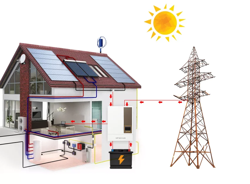 Solar Inverters Power High Frequency Hybrid Solar Inverter 5.5kw Solar Inverters with Wifi Limiter