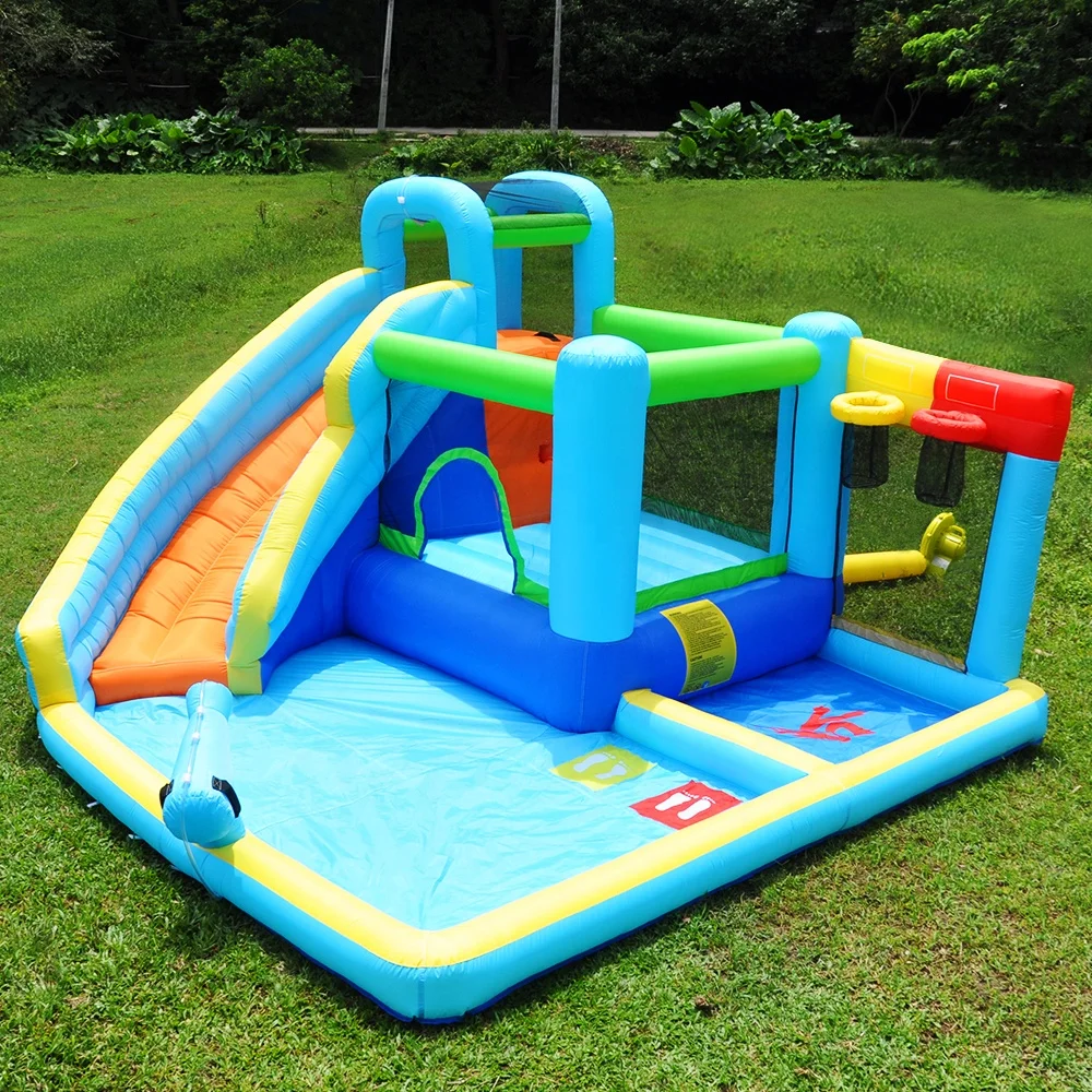 China inflatable equipment new design inflatable parachute baby inflatable toys bouncy castle combination bouncy castle