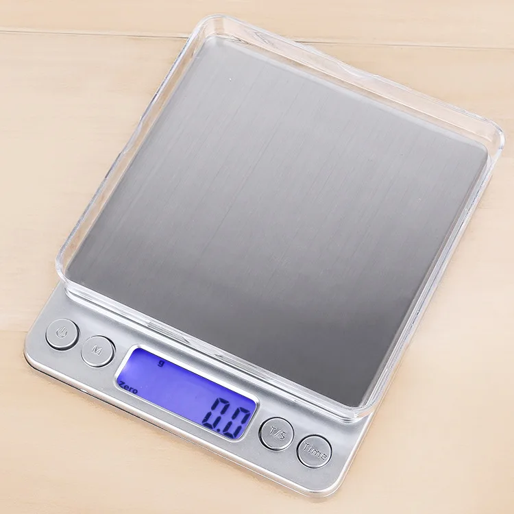 Kitchen Cooking Food Platform Weighing Scales LCD Display Digital Kitchen Baking Scale With Tray 0.01g Jewelry Electronic Scale