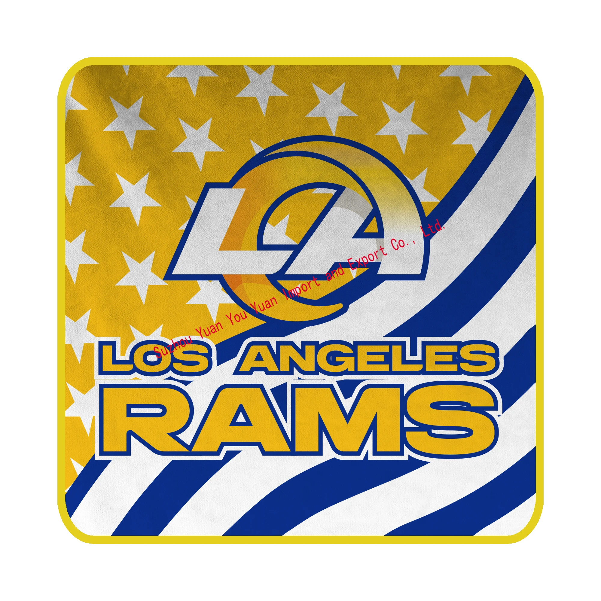 Los Angeles Rams High Quality 5x5ft Greek    32 Teams  Flannel blanket