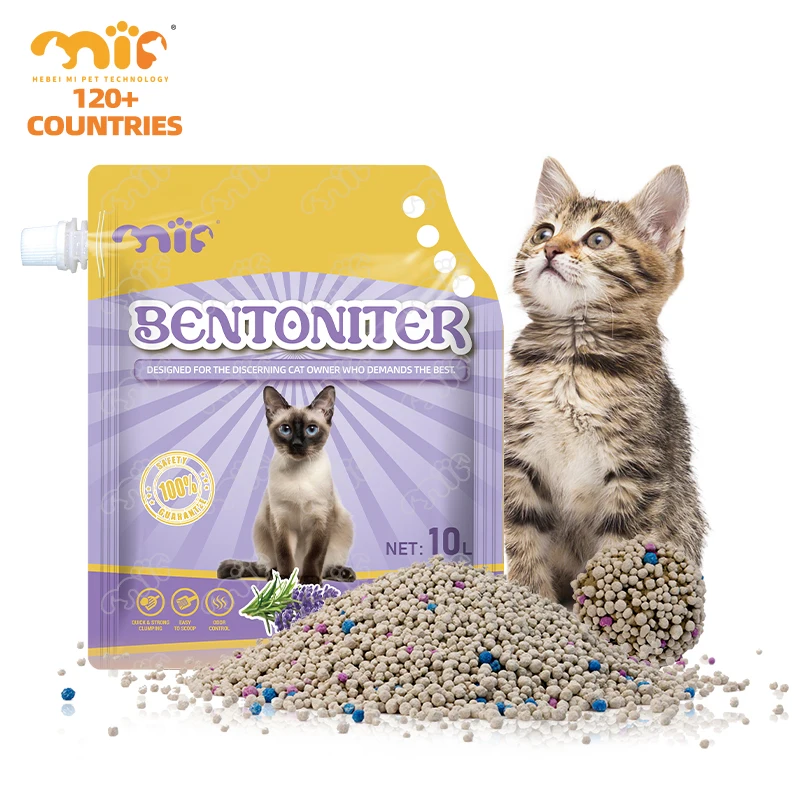 Wholesale Pet Supplies Suppliers Factory OEM Clumping Highly Absorbent 20 Kg Dust-Free Ball Shape Bentonite Cat Litter
