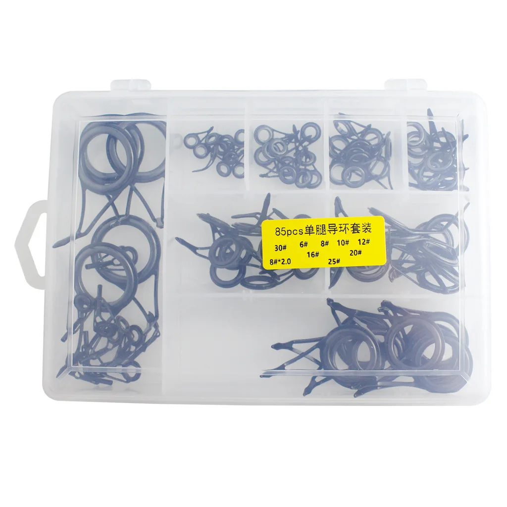Hot Sell 75pcs Sea Fishing Guide Ring Set&Stainless Steel Ceramic Circle Fishing Accessories Repair Tool Fishing Rod Guides