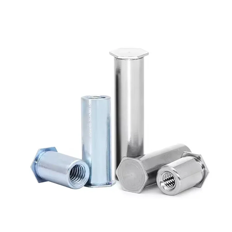 Customized  Carbon Steel Stainless Steel zinc plated Hex Head threaded Blind  Self Clinching standoff