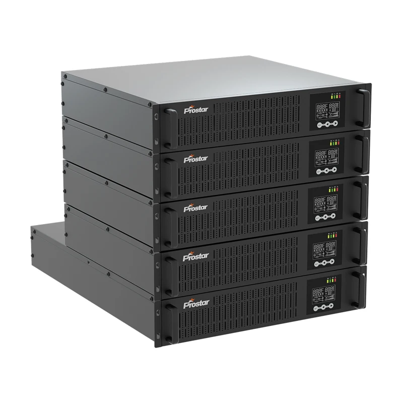 Prostar 2KVA 48V 2KW Rack Mounted Online UPS 220V/230V PF1 with UPS Battery Programmable Output Voltage