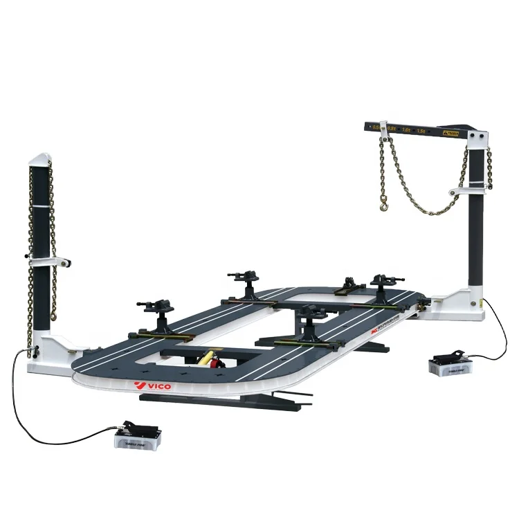 Vico Auto Body Frame Machine Car Repair Working Bench #VF4500 with 2 towers car lift