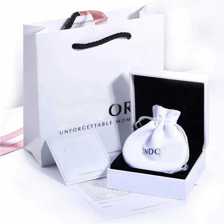 
wholesale good quality custom logo charm jewelry box for Pandora Jewelry 