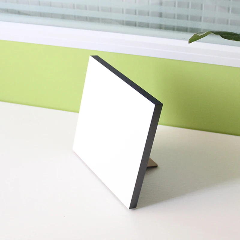 6 inch square sublimation photo block custom printing photo panel blank picture frame