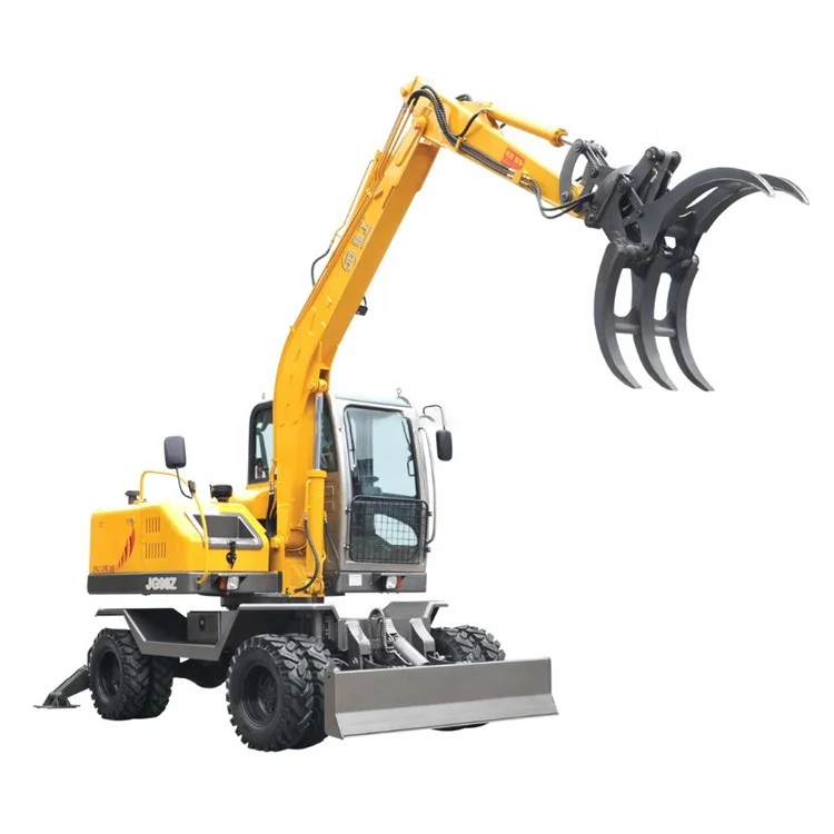 JING GONG 7800 кг захват экскаватора JG-95Z колесный экскаватор подъемный погрузчик для продажи в филиппины