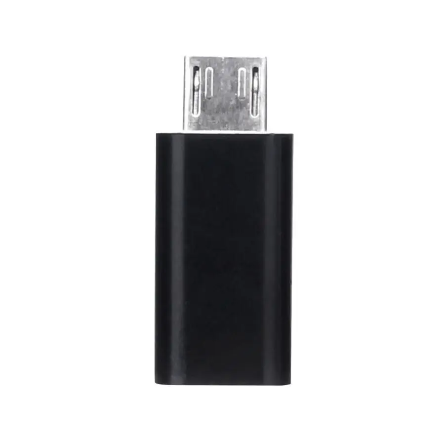 Black/White Micro usb 5pin male to USB Type C female data charge with otg function adapter