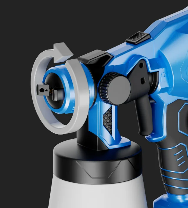 Hot Selling Electric High Pressure Powered Paint Spray Gun Lithium 800ML Household Small Latex Paint Spraying Gun