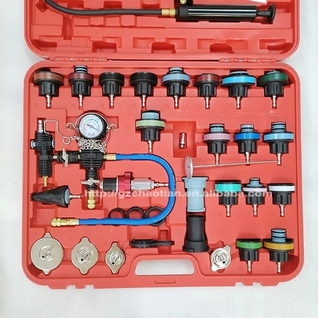 Excavator radiator pressure tester Universal cooling system radiator pressure tester and vacuum type cooling system kit