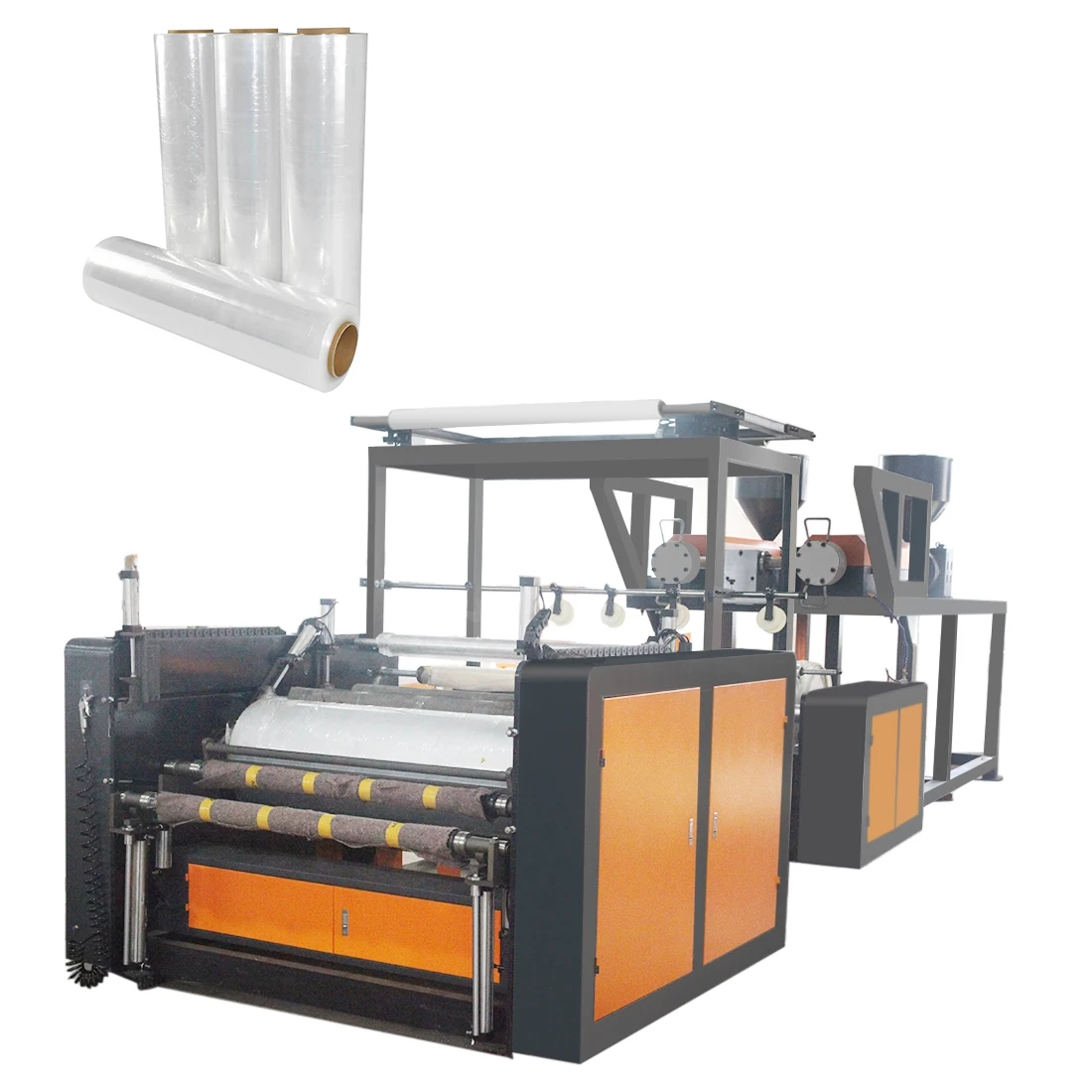 Made in China PE stretch film manufacturer ex factory price Stretch wound film extruder PVC film extruder new