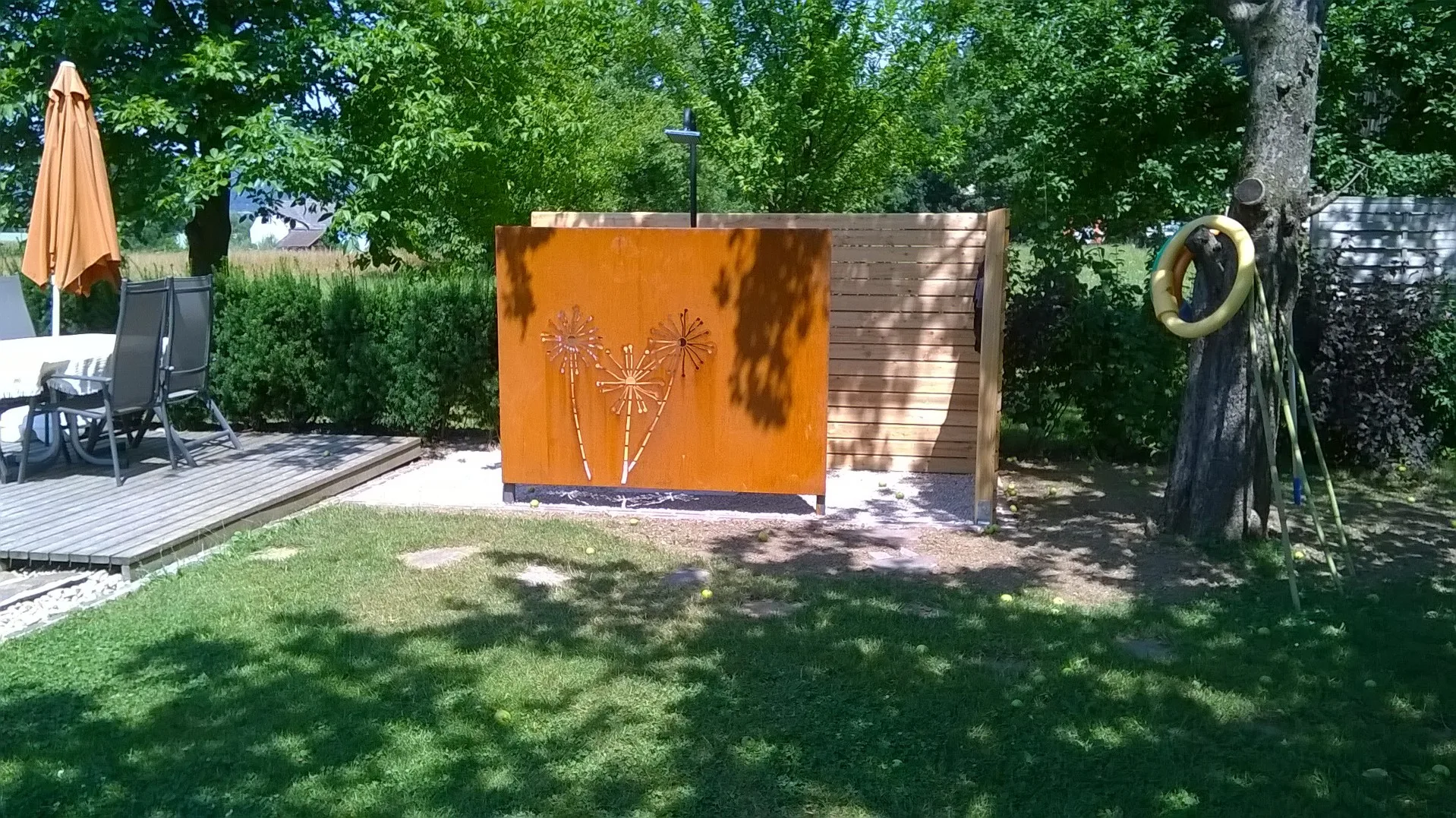 Дизайн лазерной резки деревенской стальной панели Corten