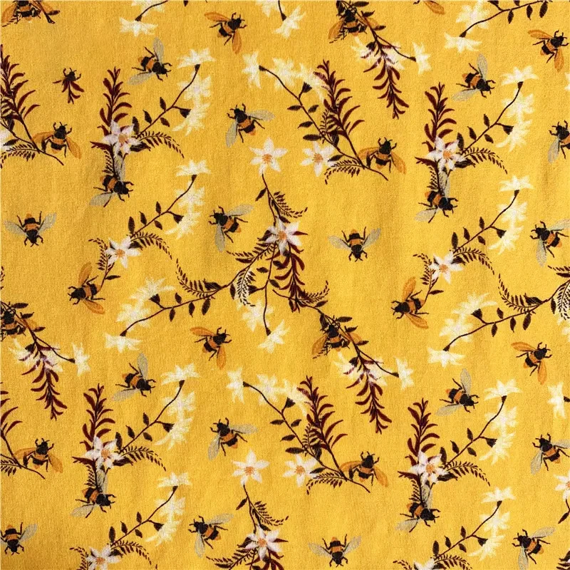 Good Price Soft Reactive Printing Jersey Organic Cotton Spandex Fabric For Baby Knitted Clothing Soft Bedding