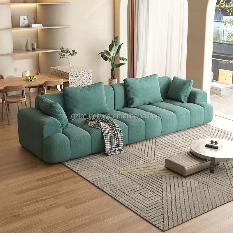 Factory Wholesale Prices Luxury Fabrics Sofa  Villa Sofas Set  Indoor Minimalist Couch Living Room Furniture for Home Hotel