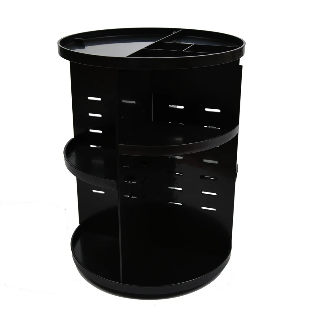Factory wholesale detachable round rotating makeup organizer for cosmetics storage organizing
