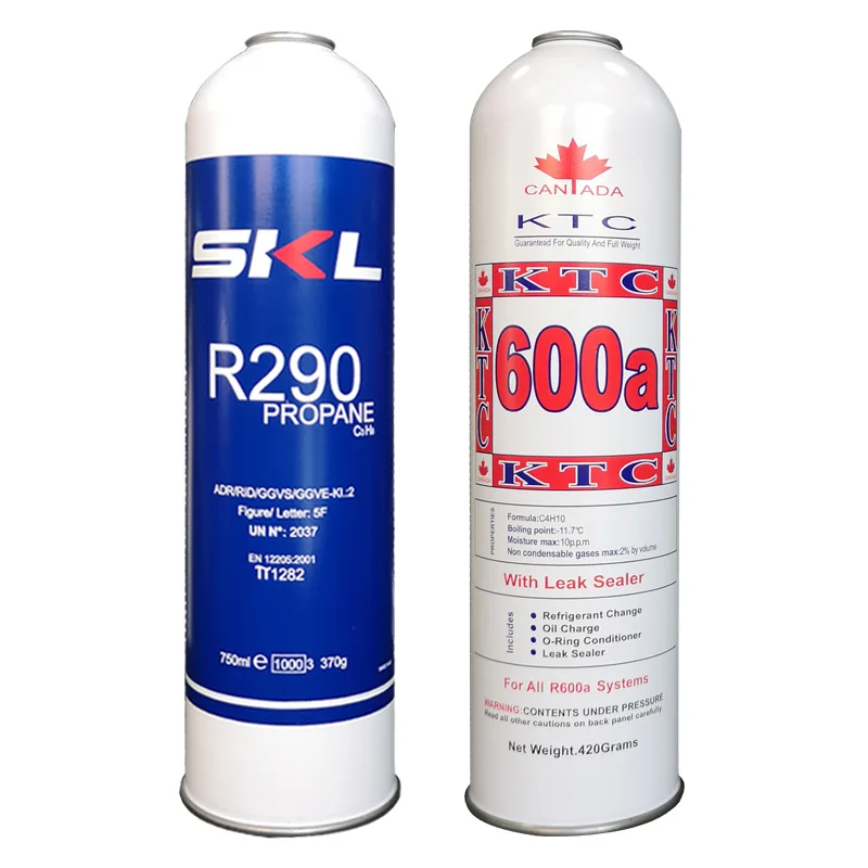 Gas Propane R290,Hc Refrigerant Of Environment Friendly,1kg empty can