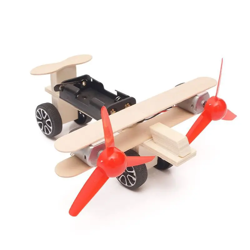 2024 Diy  Stem Novelty  Popular Kids Air Plane Airplane Toy Aeroplane Wood Educational Toys