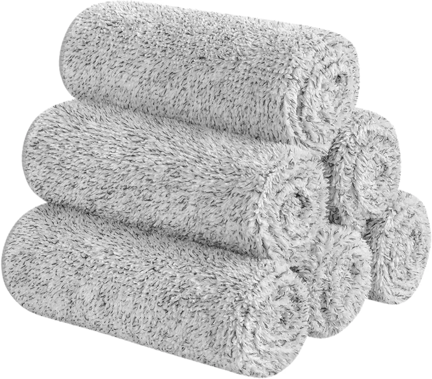 Microfiber Face Towels Ultra Soft Bamboo Charcoal Facial Washcloths Face Cloth