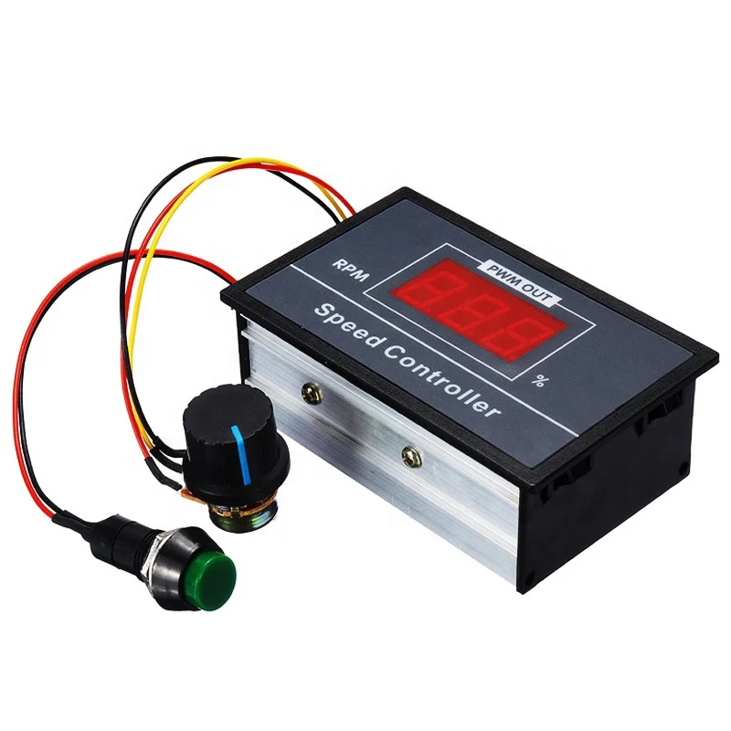 With Display shell Digital display 6V12V24V48V 30A 20A PWM DC motor speed regulator /Stepless speed switch controller