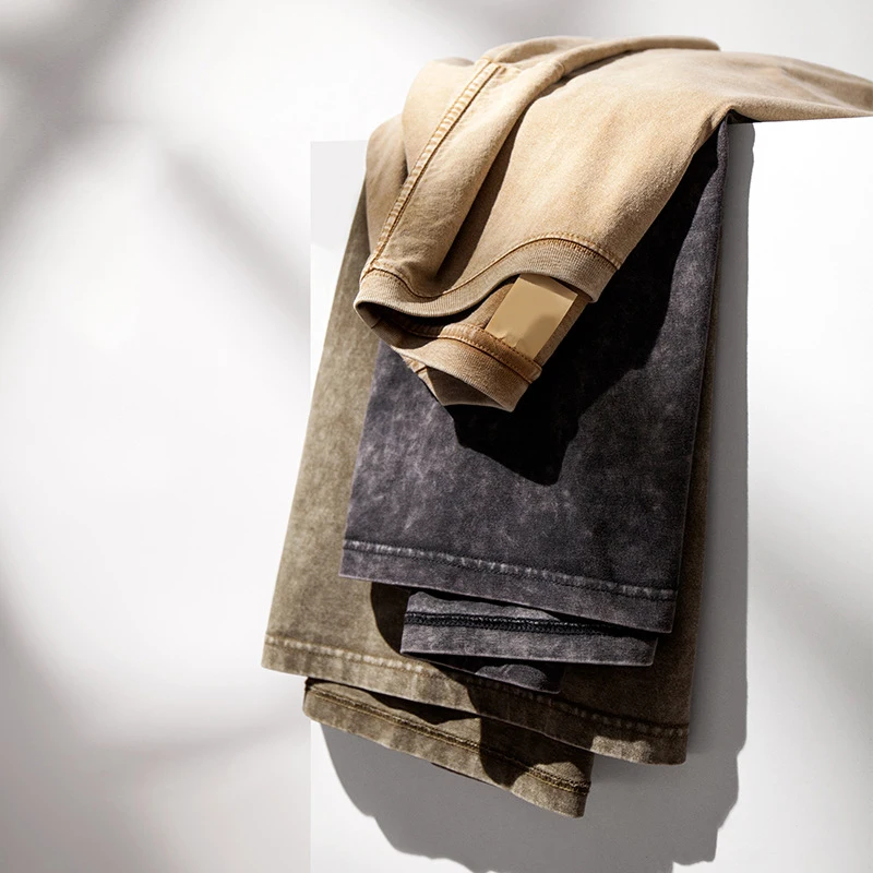 Wholesale 300Gsm Vintage Cotton T shirts High Quality Men Wash Oversized Tshirts