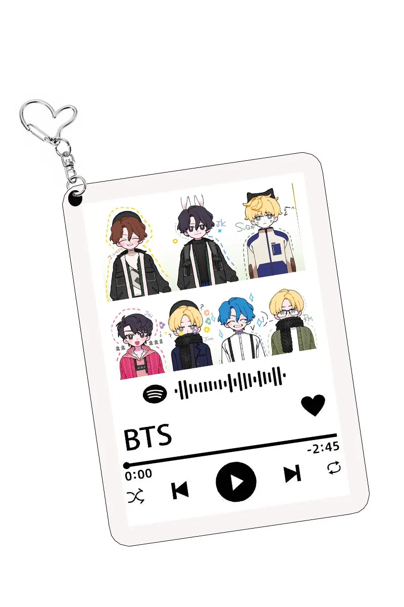 Bangtan Boys Новинка Kpop брелки с мультяшным принтом J-hope Jung Kook Suga V Rm Jimin Jin