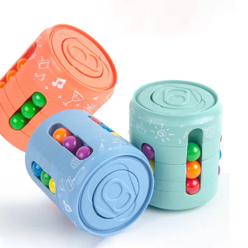 Juguetes Brinquedos Amazon Top Seller Stress Release Decompression Rotating Magic Bean Fidget Magic Fidget Cube