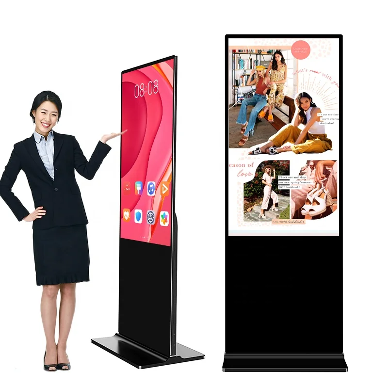 32 43 49 55 65 Inch Lcd Display Kisok Ultrathin Lcd Display Touch  Advertising Screen Digital Signage And Displays