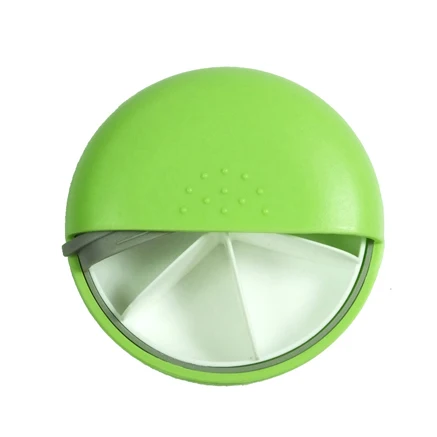 6 Compartment Pill Box, Dispenser Organizer Storage Case,  Portable Daily Marked Medicine Reminder