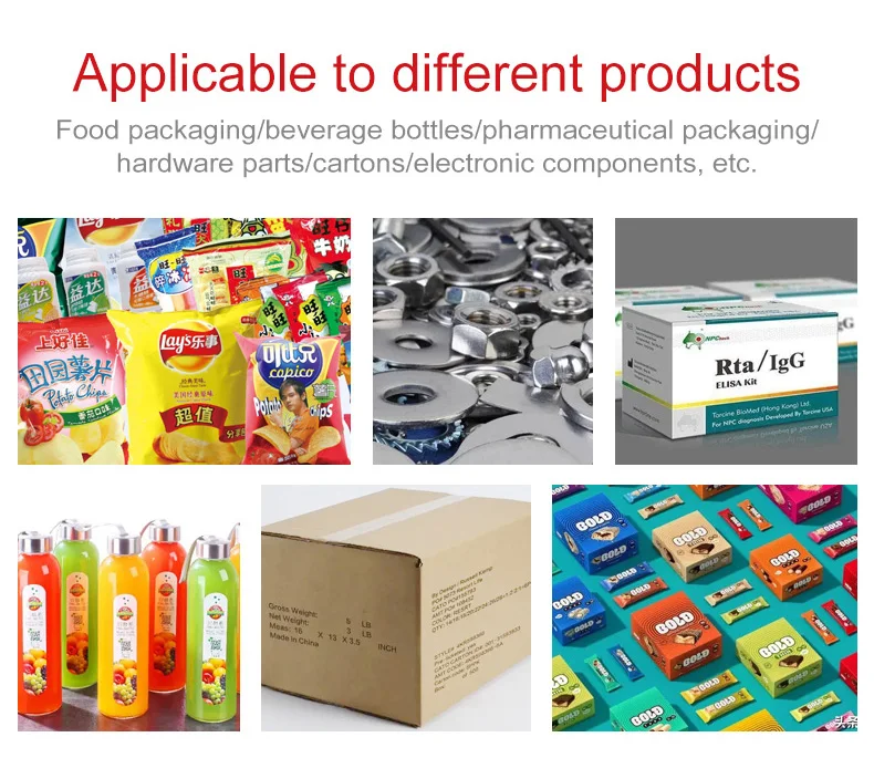 Semi-automatic High Quality with Low Loss Inkjet Label Printing Machine for Plastic Bag Bottle