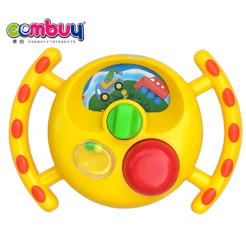 Steering Wheel Music Box Toys Plastic Baby Hand Rattle