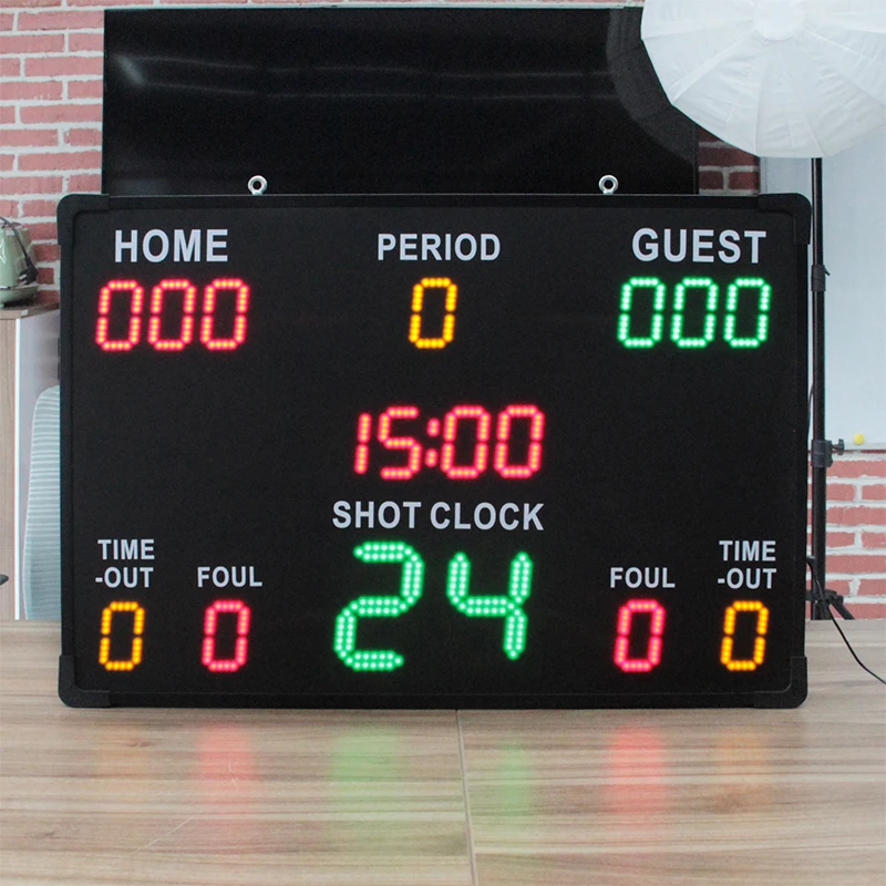 CHEETIE CP043 Indoor Use Remote Control LED Digital Sport Electronic Scoreboard With Game Clock