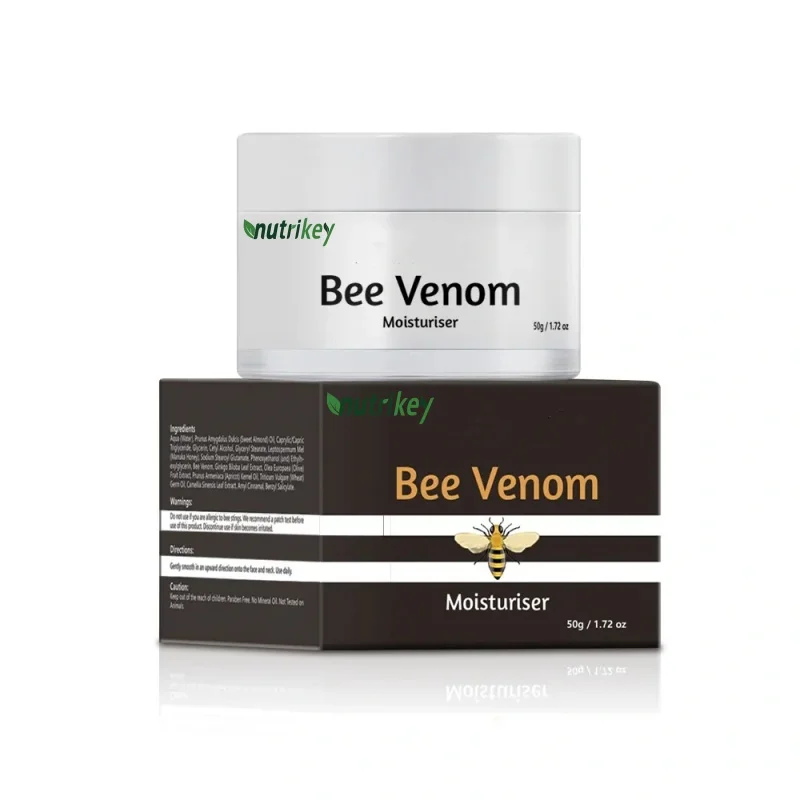 Skin Honey Bee Venom Facial Cream  Soothing Damaged Irritated Skin Whitening Bee Venom Face Cream support logo customized