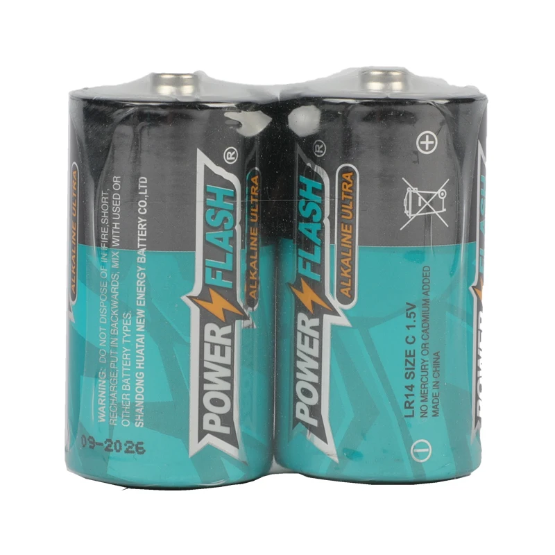 Power Flash Superior Quality 1.5v C LR14 Size C Ultra Alkaline Battery