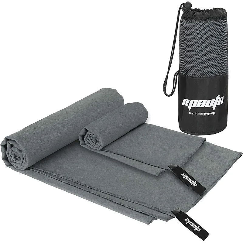 Quick dry super absorbent lightweight microfiber suede bath towel sports gym towel