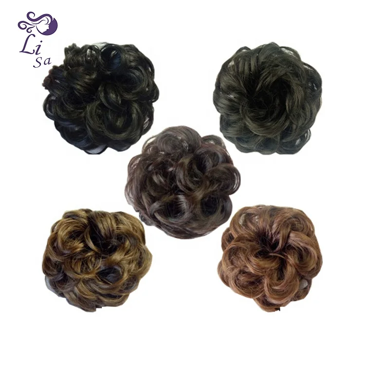 Natural Curly Style Dense Fluffy High Temperature Fiber Synthetic Hair