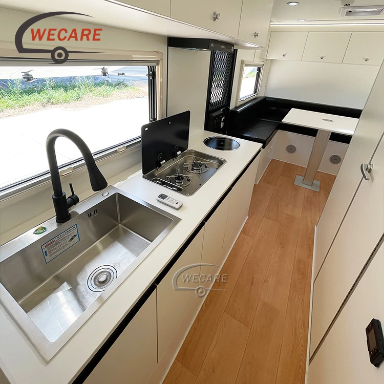 WECARE small motorhome rv caravan stainless steel van camper travel trailers wap camping camper