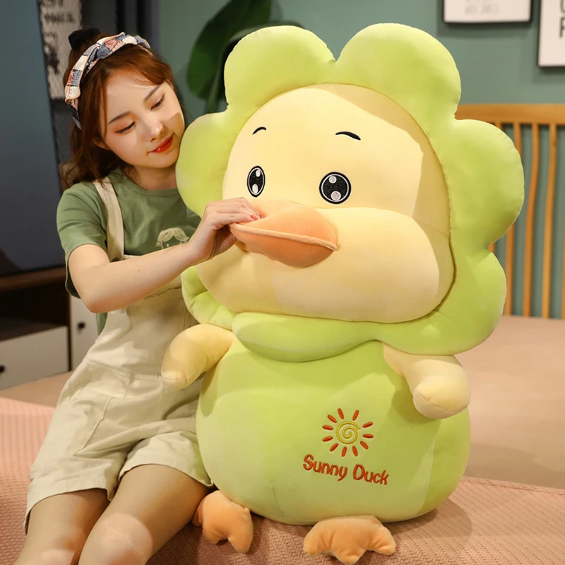 Hot Selling Custom Soft Plushie Cute Sun Duck Plush Doll Toy Stuffed Animal For Gifts