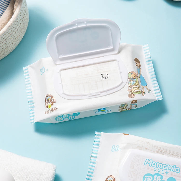 New design high quality popular fashion disposable cleaning towel wet tissue wipe pouch