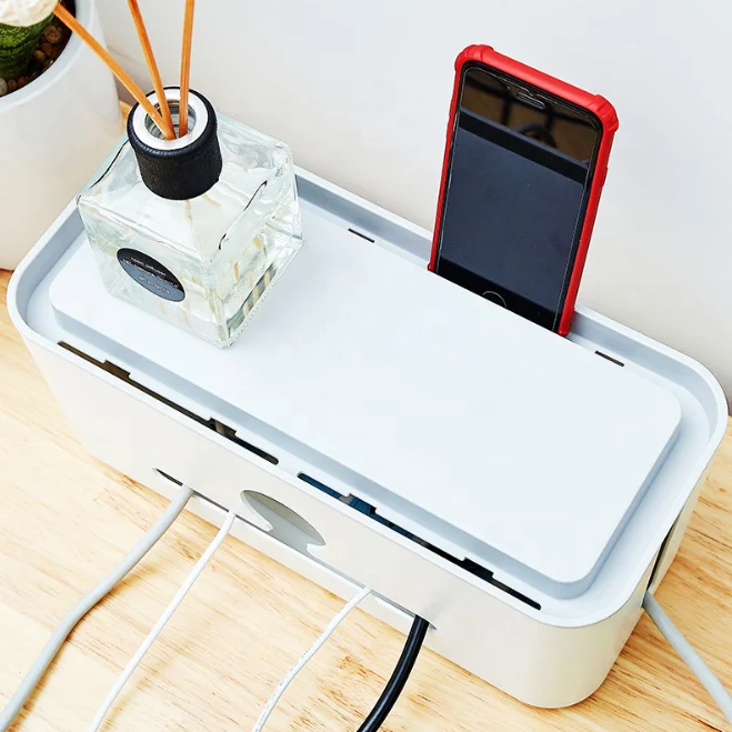 Amazon Топ продавец Япония стиль Kawaii ABS tidy Multi-tap кабель коробка для хранения