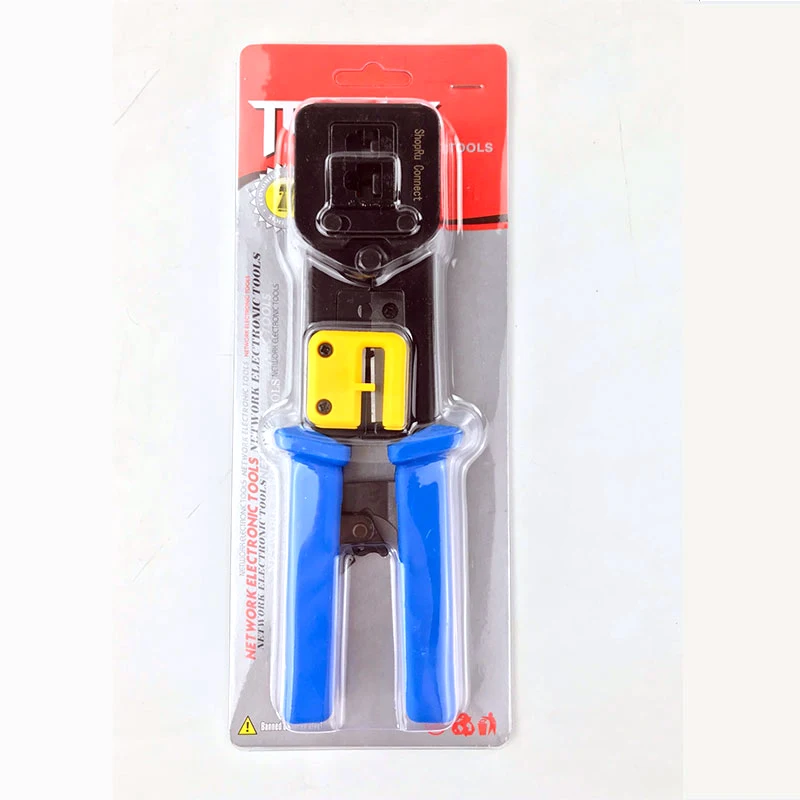 Multiple Use plier EZ cat5e cat6 cat7 Ethernet Cut and Wire Stripper Pass Through Network Cable RJ45 Connector Crimping Tool