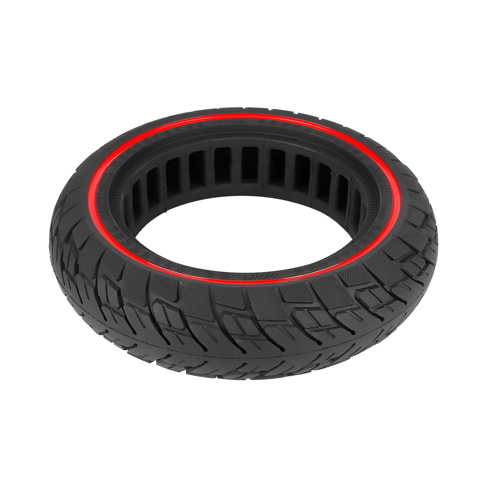 10*2.5 red ring solid tire slot 45mm for Ninebot Max G30 series electric scooter